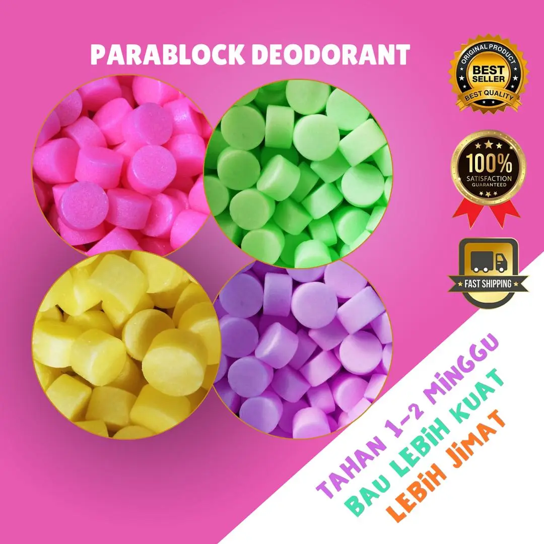 Ubat Gegat / Parablock Ubat Gegat / Pewangi Tandas / Para Block Deodorant Block Ubat Lipas Tikus / Pewangi Toilet