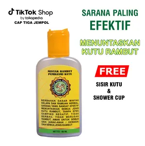 Obat Kutu Rambut Anak dan Dewasa Cap Tiga Jempol Bonus Sisir Kutu Rontok