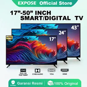 {EXPOSE} TV Digital 50 inch Digital TV 17 inch 4K UHD 75Hz Lcd/Led HDMI/USB Support PS3/PS4 Televisi Monitor