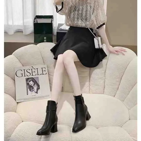 IVEE Boots High Block Jessie Korea IV6210 6