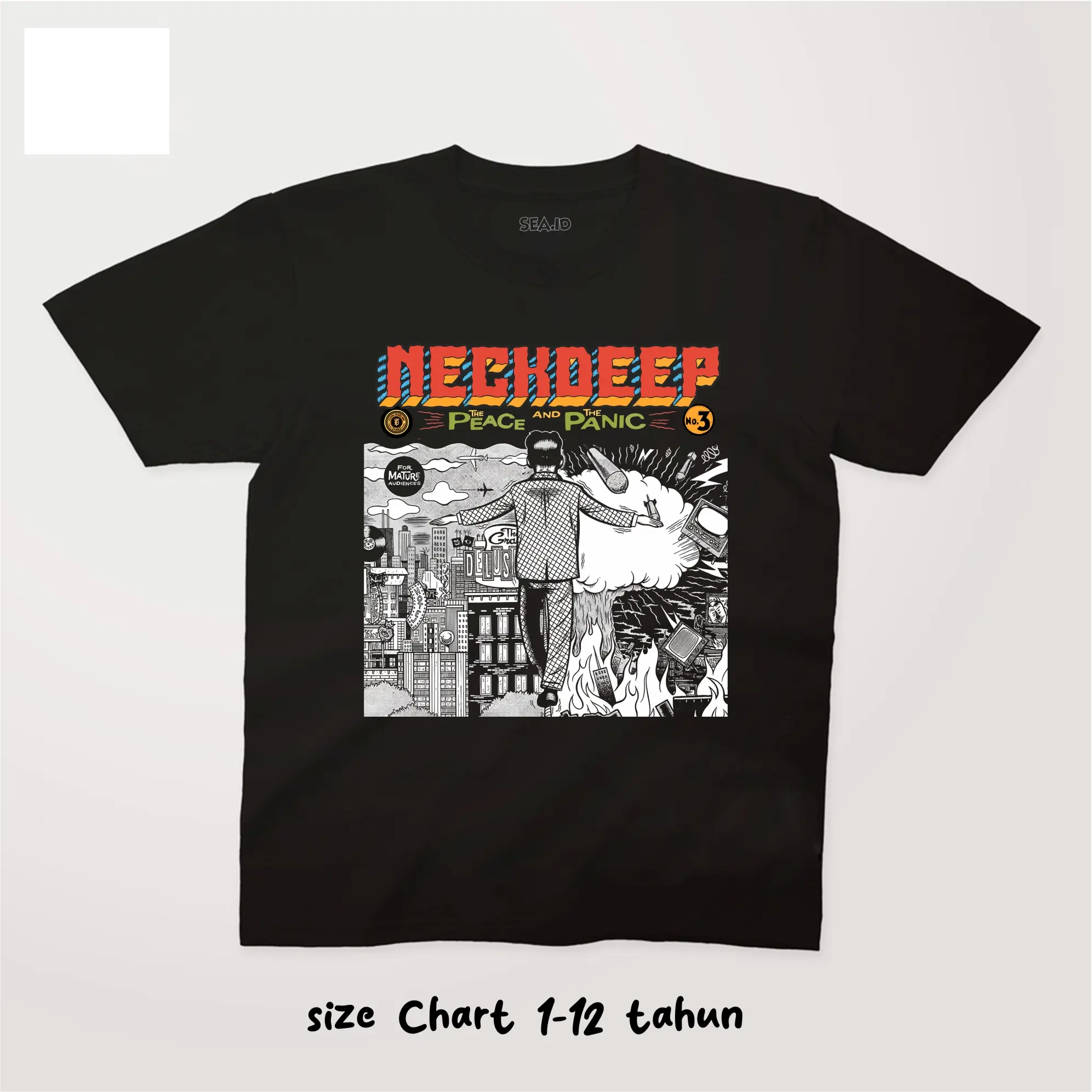 Kaos Anak Katun Motif Band NECK DEEP cotton combed 24s Fashion