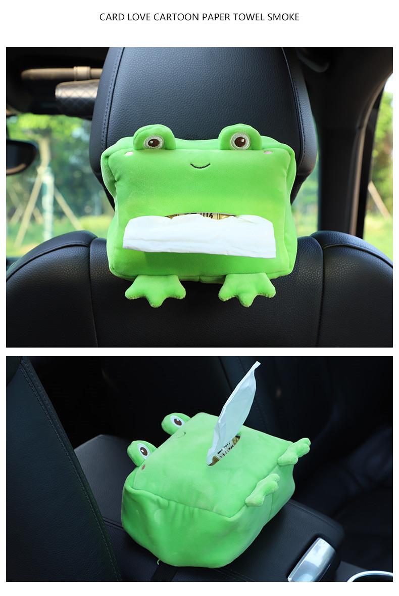 Product Introduction of Cartoon Car Tissue Box Creative Cute Car Chair Back Sunshade Armrest Box Multifunctional Car Tissue Box 12
