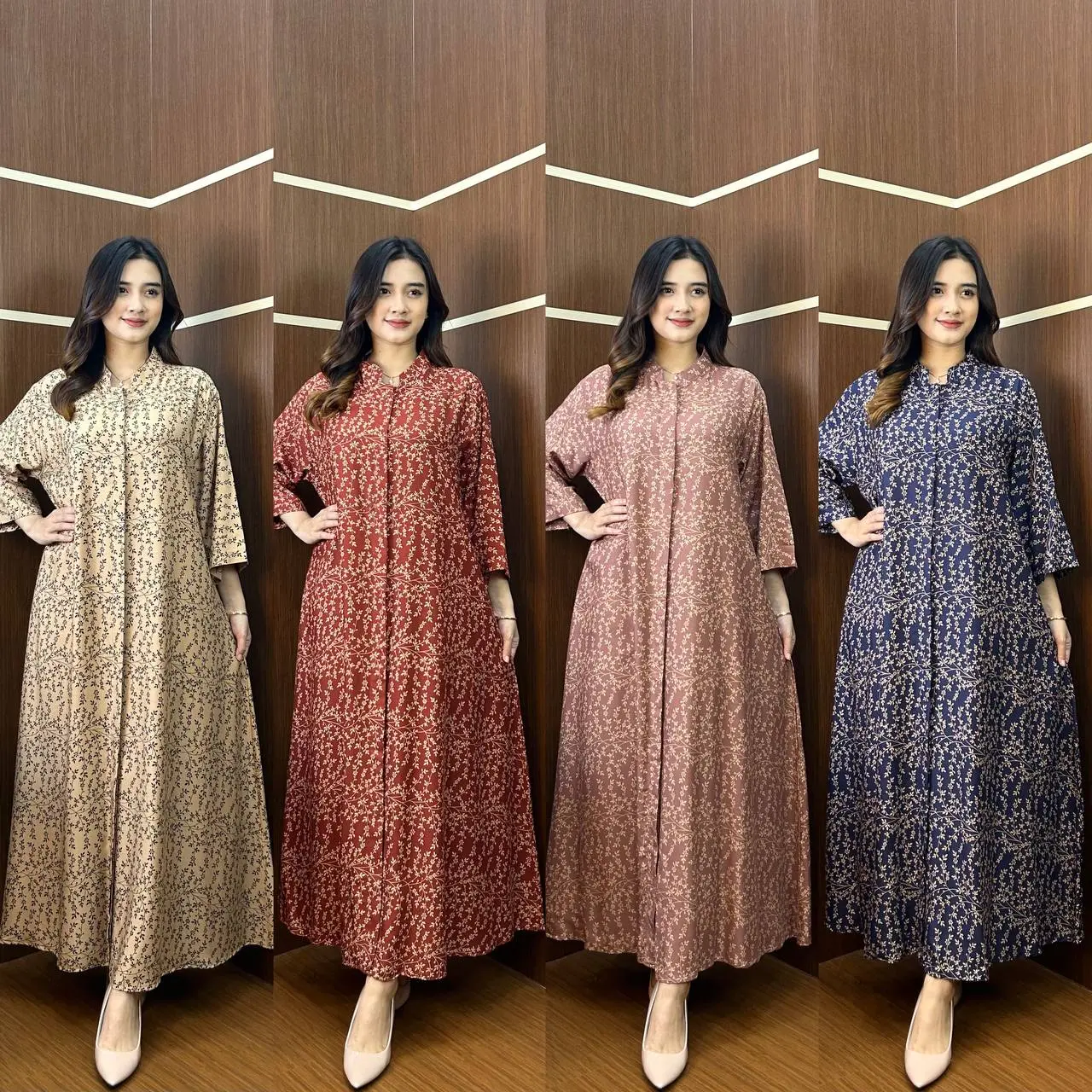 Gallery Hawet - Amira Midi Dress Busui Rayon Casual Kekinian
