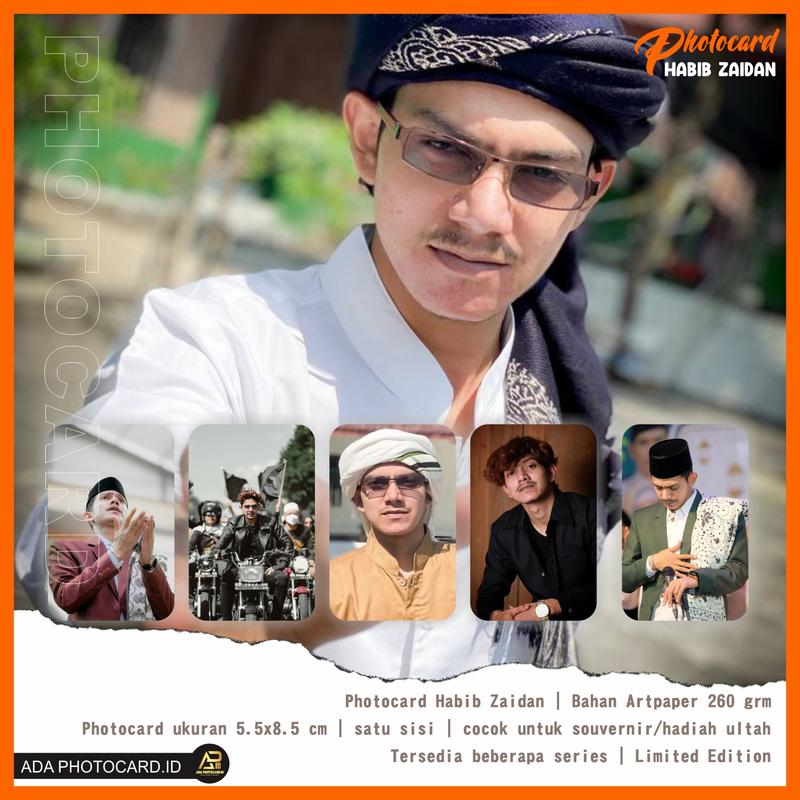 Photocard Habib Zaidan Isi 50 Pcs Bonus Stiker dan Inner Slevee Bisa COD Langsung Kirim 0
