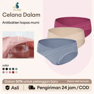 Celana Dalam Hamil Mewah - Jumbo, Katun Combed, Antibakteri, Low Waist, Tidak Menggulung, Ukuran M-4XL 20020