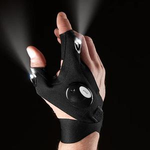 Guantes con linterna LED, 1 unidad/1 par de guantes luminosos para deportes al aire libre, adecuados para pesca, camping, senderismo y rescate de supervivencia, Regalo de San Valentín