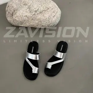 Yeka - Sandal wanita platform wedges kekinian sendal estetik Flat Shoes Karet Selop Cewek