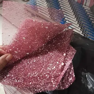 [ECER TILE SALJU LEMBARAN 50 X 50CM] WRAP WRAPPING BUNGA KOREAN STYLE ALA KOREA SNOWY TULE TULLE TILLE KAIN TILE BINTIK PUTIH SNOW MESH ROLL BUKET BOUQUET PAPER KERTAS PEMBUNGKUS JARING SUPPLIER FLORIST SURABAYA SFS