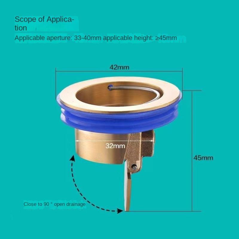 Jowenty Kitchen Colander Shower Drainer Seal Stopper Insect Prevention Floor Drain Drain Cover Anti Odor Sewer Strainer Plug 2