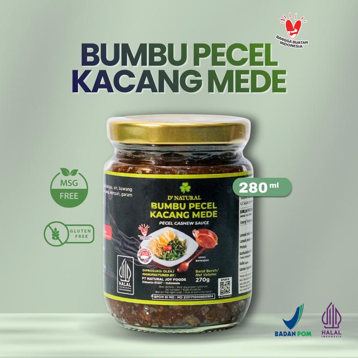 Gambar Bumbu Pecel Mente DNatural 270 gr dari Natural.Joy Kota Surabaya Tokopedia