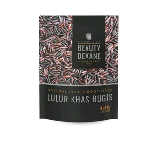 isi 2 Lulur khas bugis, bedda lottong 250 gram, masker hitam,