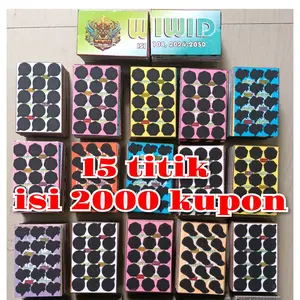 GOSOKAN TENGKORAK 15 Titik Uda terpotong Rapi isi 2000 /1000 kupon KUPON Toys