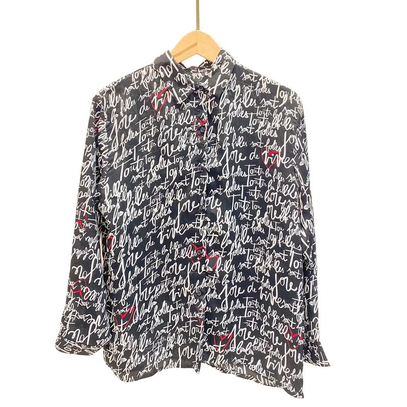 Kemeja motif Silk premium 0