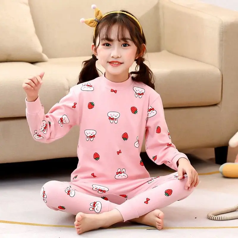 setelan baju tidur anak lengan panjang cewek/cowok unisex size S M L XL XXL 4