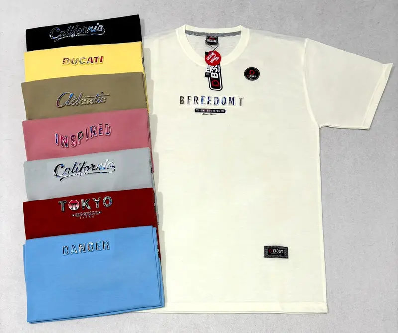 Paket Kaos 100Ribu Dapat  6 Pcs Baju Pria Wanita Atasan Lengan Pendek Baju Dewasa Kaos Oblong Murah Polos Combed Pendek Tulisan Tangan Branded Semi Distro Kaos Distro Baju Kaos 2