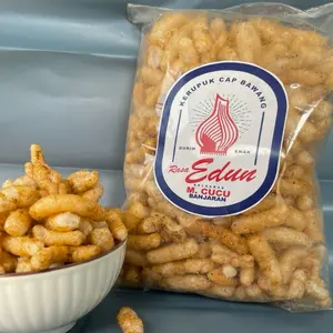 Berdiri Sejak tahun 1979 Kerupuk Gurilem Edun Cap Bawang 250gr Snack Cemilan Asin