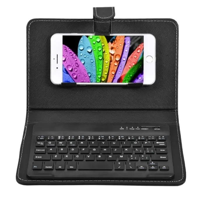 Leather Case Keyboard Handphone Android & IOS