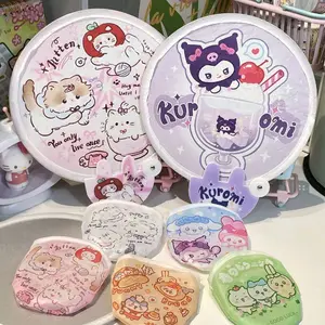 NANA Cute Fordable Fan Sanrio Kipas Kain Lipat Karakter Sinchan ,Toys, kuromi, Chiikawa