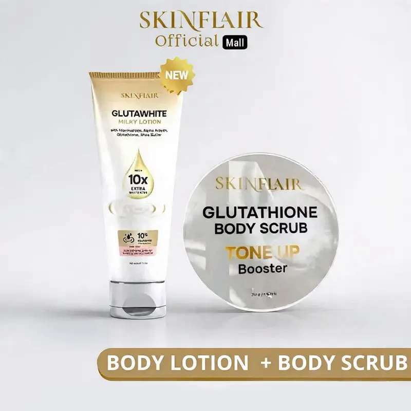 TERSEDIA) NEW Skinflair Glutawhite Milky Lotion 150ml - Formula Baru untuk  Kulit Tangan & Badan Putih & Lembut dengan 10% Niacinamide & Alpha Arbutin  - Shop | Tokopedia