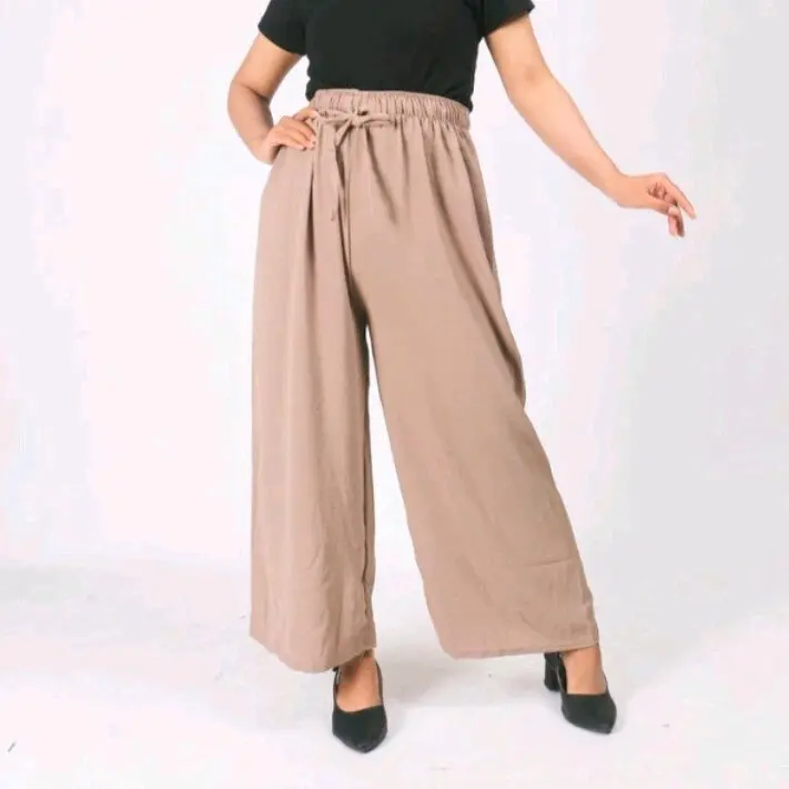 CELANA KULOT CRINKEL AIR FLOW JUMBO HW Dewasa Airflow Lembut Formal Wanita Panjang sivali loose pants