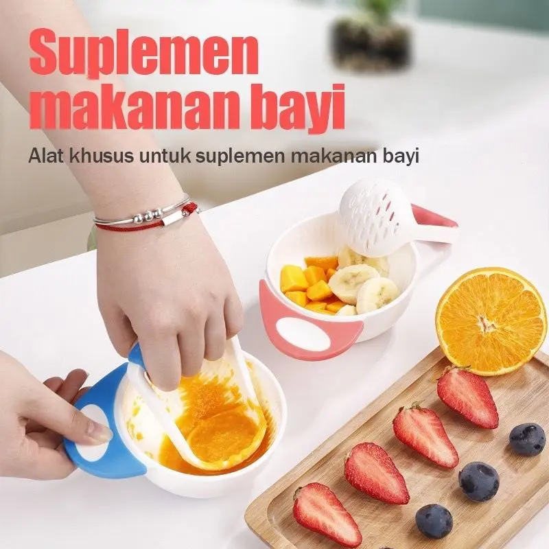 WDS Baby Food Maker Alat Makan Bayi Mangkok Mpasi Grinding Bowl Alat Pembuat Makanan Bayi B03 1