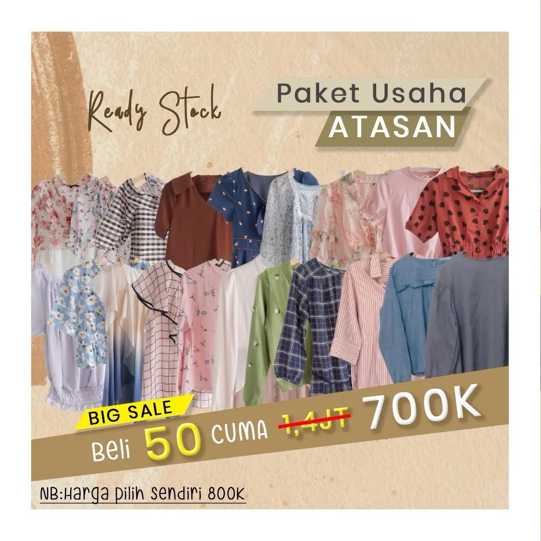 PAKET USAHA ATASAN MURAH START HARGA 100rb