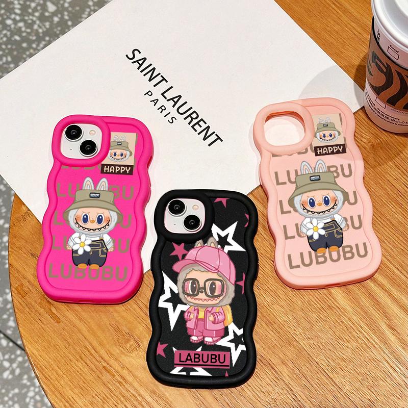 Casing Hp Untuk Realme C2 C2s OPPO A1K Case HP casing Softcase Labubu Happy terbuat dari bahan silikon Kesing Cesing kasing 8