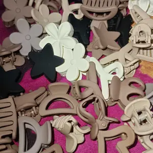 20/30/50pcs Jepit Mini Doff 2.5CM | Mix Motif Lucu + Pouch | Hadiah D248