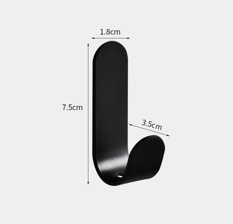 Product Introduction of Multi-purpose Wall Organizer Hook Behind-door Key Cloth Hanger Hook Bathroom Robe Towel Holder Rack Kitchen Hardware Shelf Hook 13