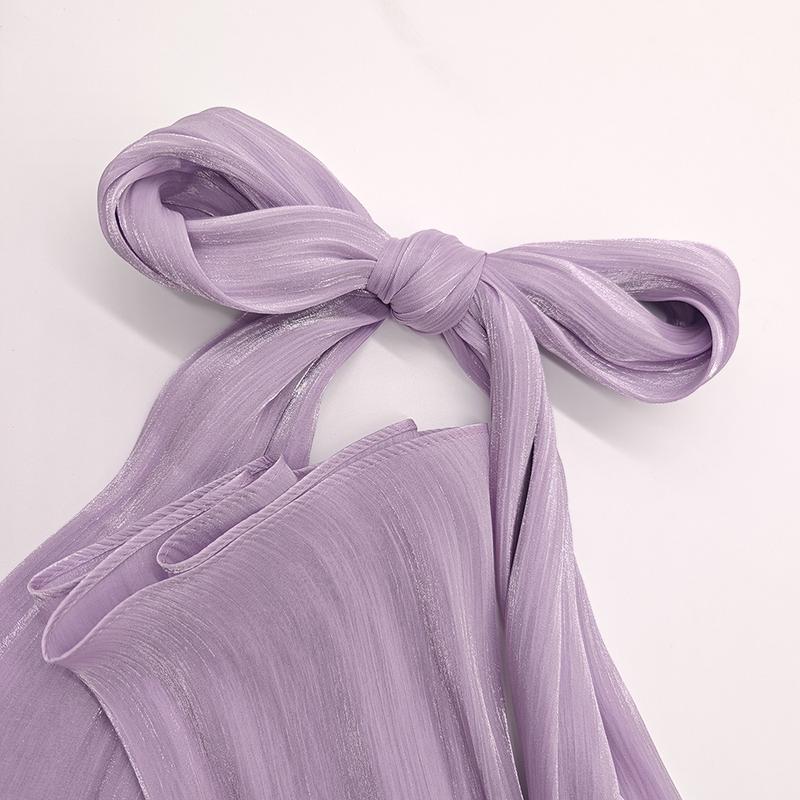 Product Introduction of Summer New Solid Color Soft and Shiny Silk Scarf Long Scarf Headscarf Shawl 9