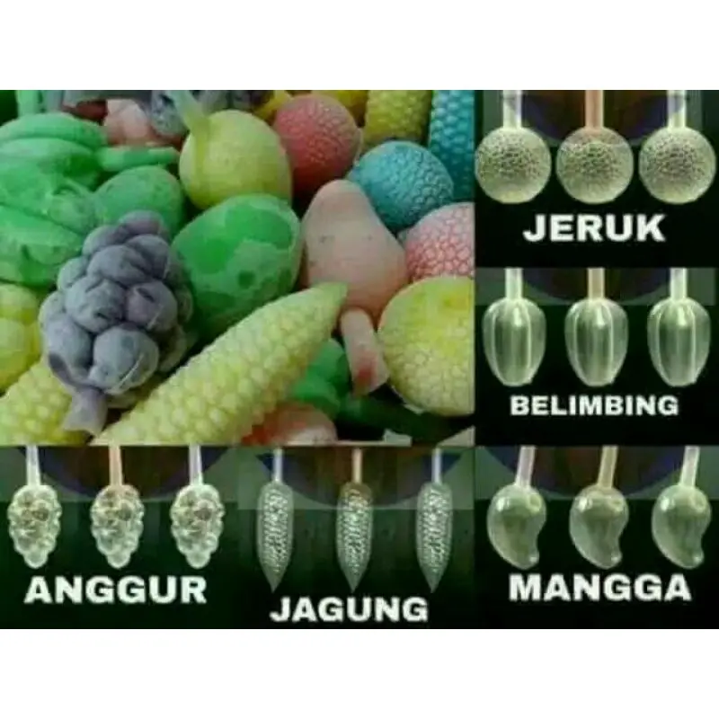 Plastik es bentuk buah isi 100 pcs 1
