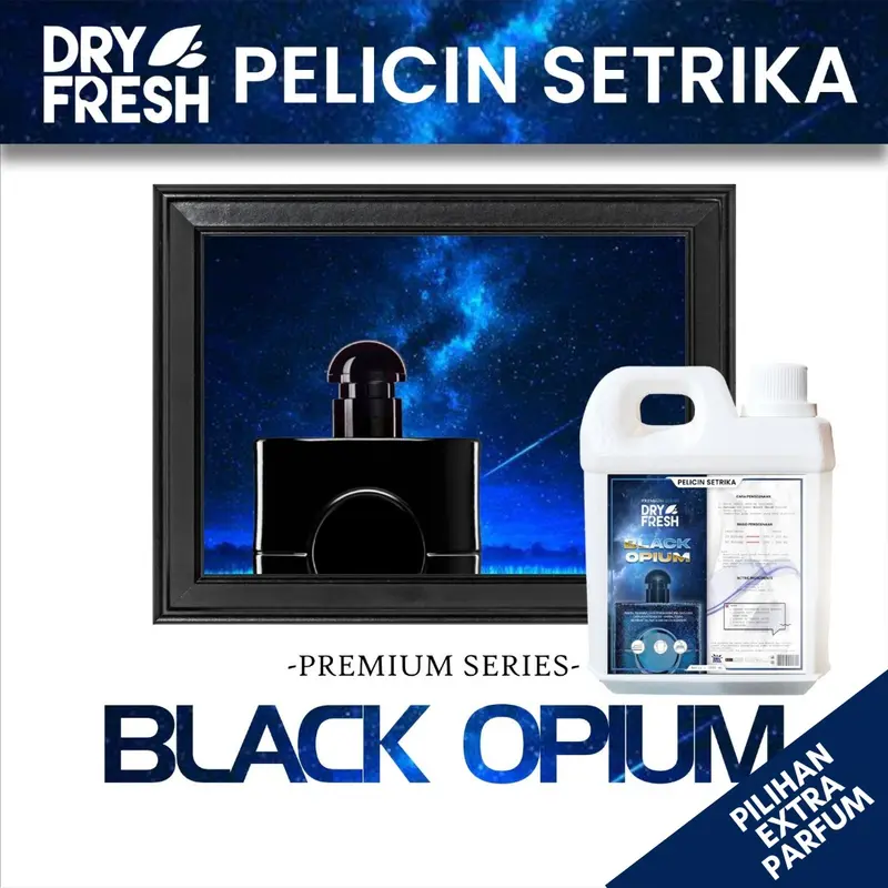 Pelicin Setrika Black Opium Double Dosing Parfum Pelicin Strika Premium Pewangi Laundry Kain 0