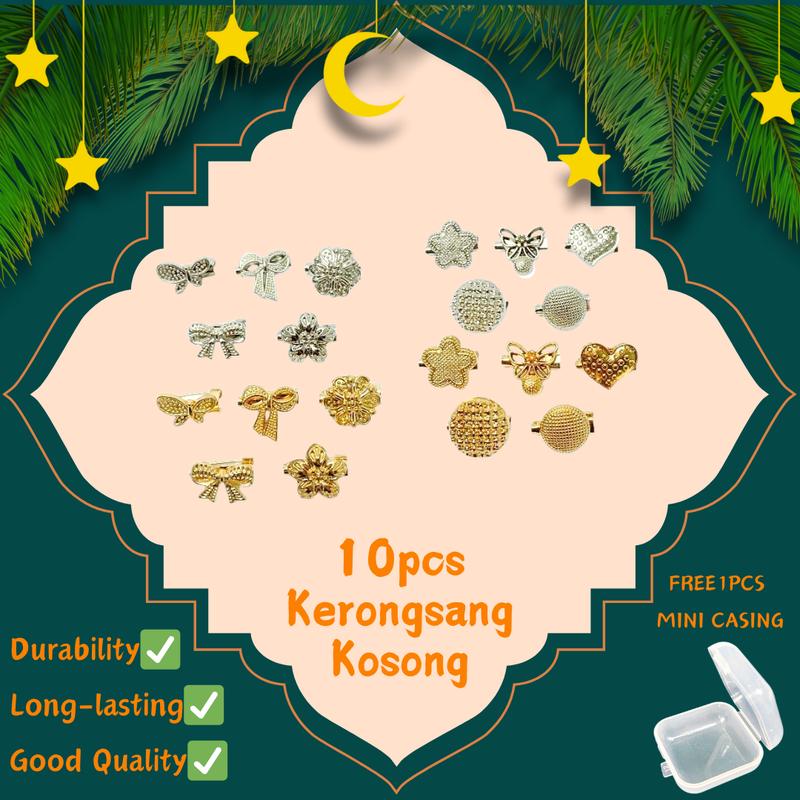 【10pcs Free Casing 】Kerongsang Comel Brooch Murah Pin Tudung - TikTok ...
