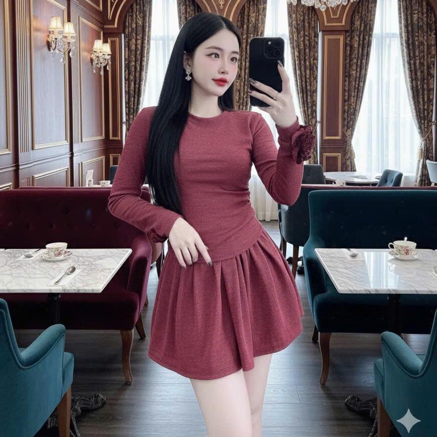Set Váy Đỏ