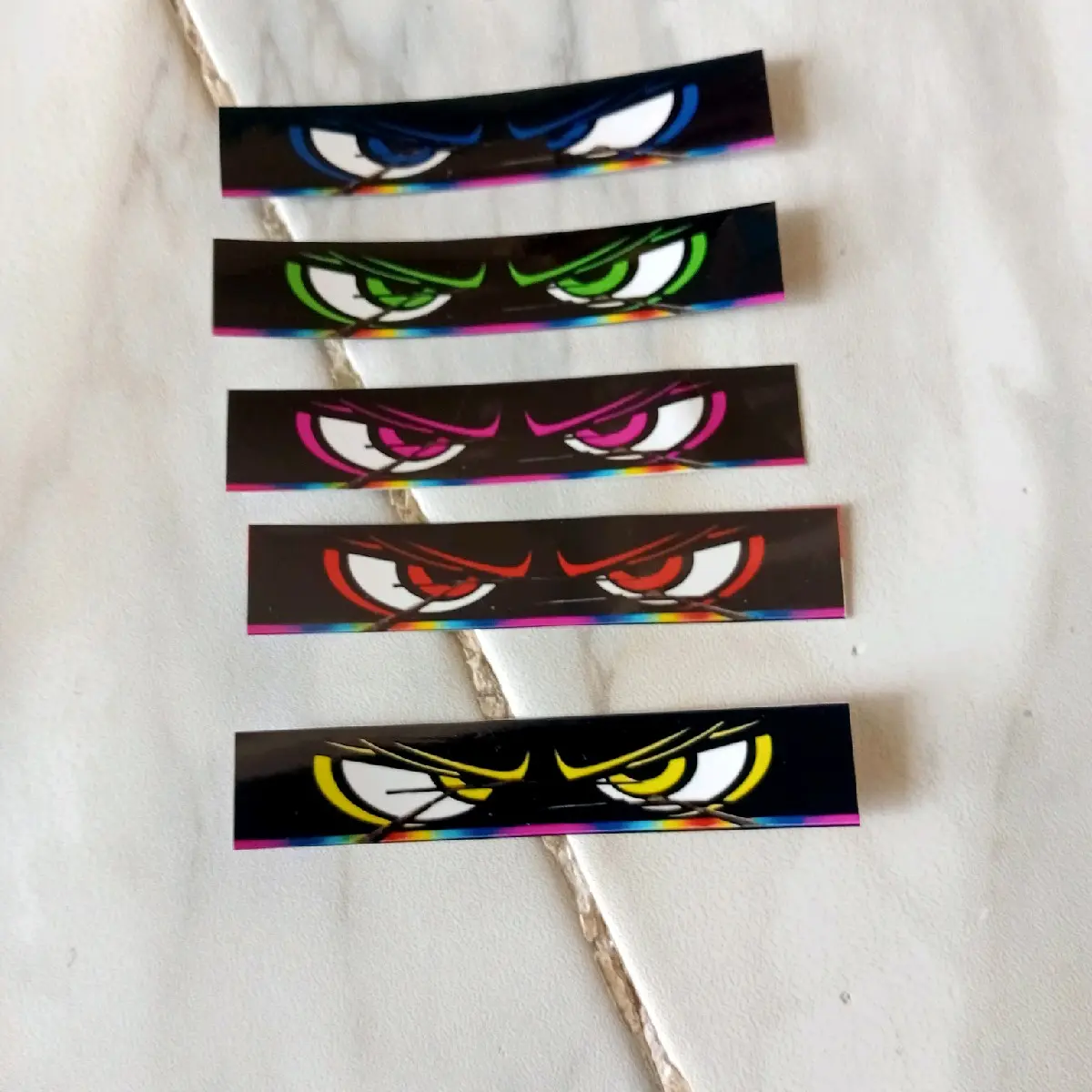 Stiker Strobo Mata Untuk miniatur bus harga Untuk 5 Pices Glossy