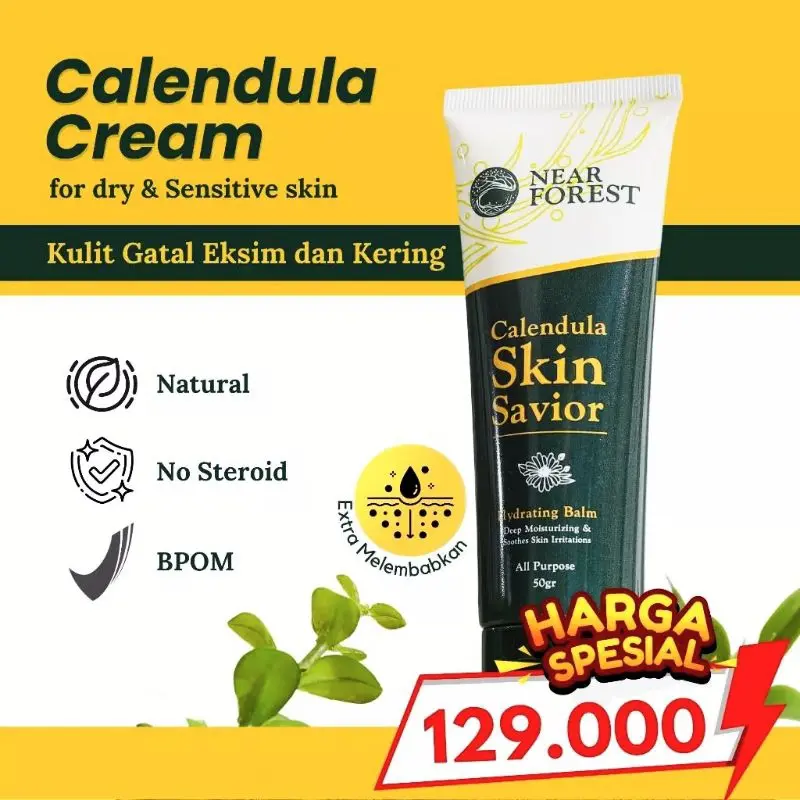 Nearforest Calendula Skin Savior Hydrating Balm Krim Pereda Gatal Eksim & Kulit Sensitif