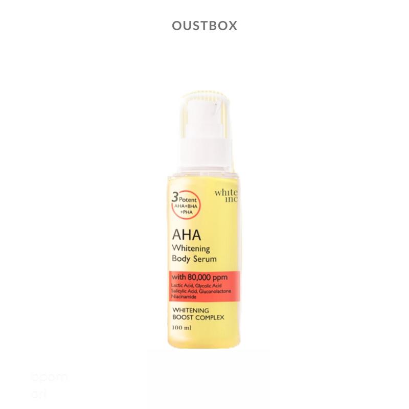 Whiteinc AHA Body Serum Mencerahkan melembabkan Kulit kusam dan Kering lotion pemutih peeling hb aha Pencerah Tubuh Melembutkan handbody tone Hitam dan Mengencangkan whitening 0