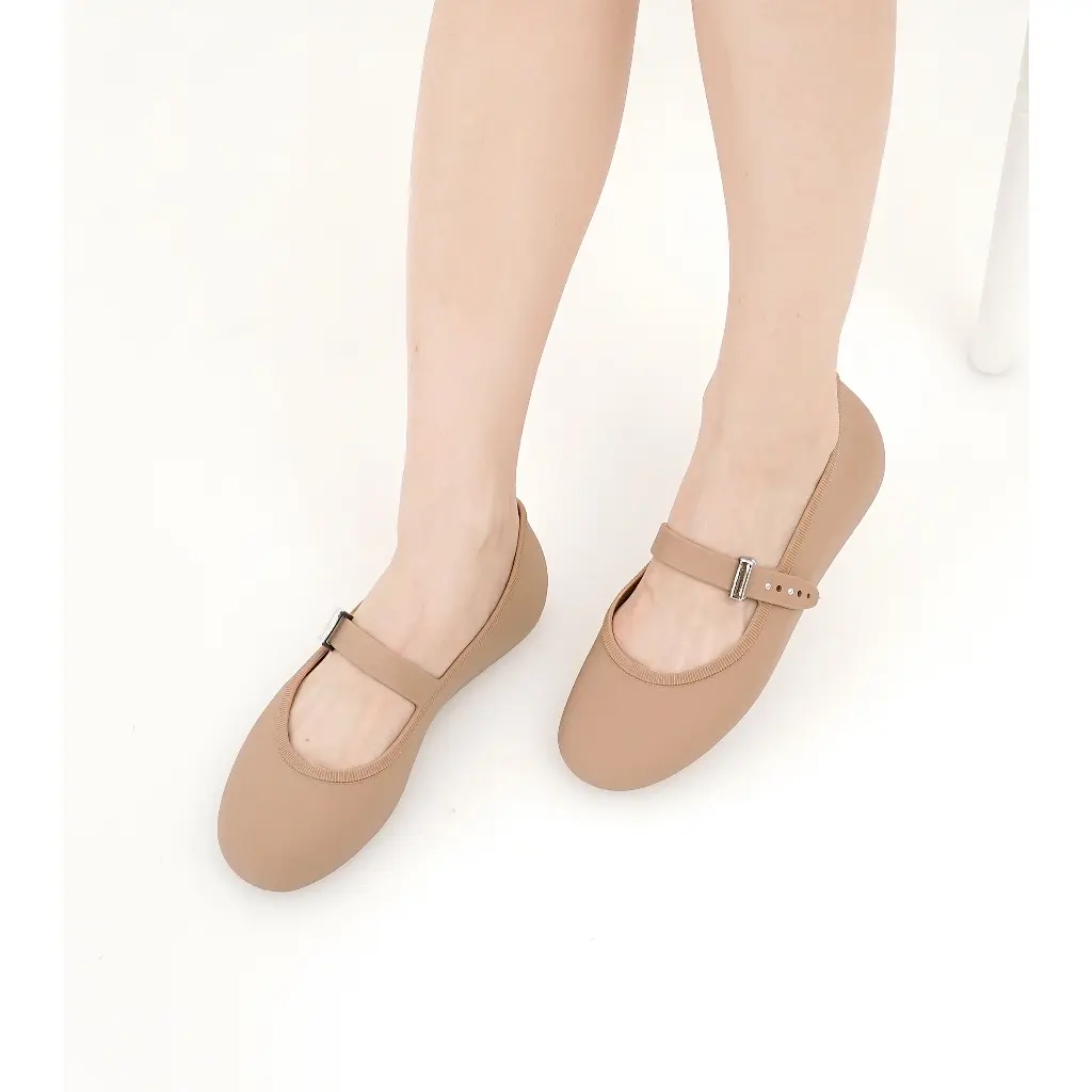 PORTO BLT - Sepatu Wanita Model Balerina | BURGUNDY | BLACK | TORTILLA