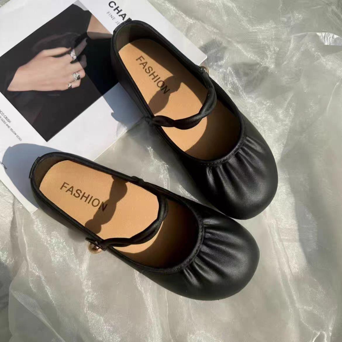 Sepatu Flat Slip-On Wanita Terbaru, Berujung Bulat dengan Sol Lembut dan Nyaman — Alas Kaki Kasual Bertumit Rendah untuk Pemakaian Sehari-hari & Berjalan Santai