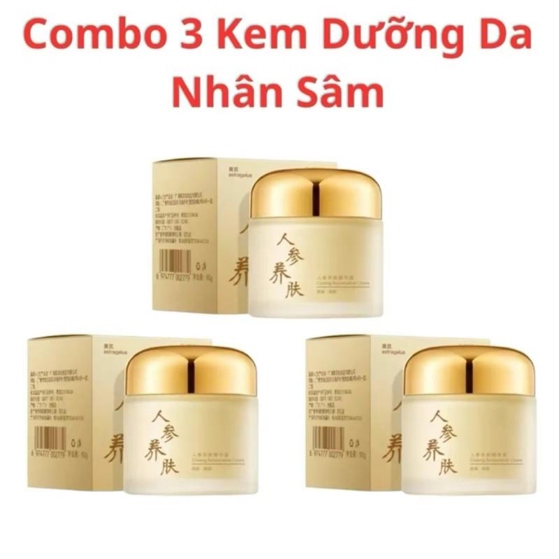  Combo 3 Hộp -  Kem Dưỡng Da Nhân Sâm Chống Lão Hóa - Dưỡng Ẩm Sâu Mờ Thâm Nám Sạm Da Tàn Nhang 