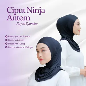 Ciput Ninja Rayon Spandek Katun Inner Hijab Wanita Menutup Leher Dalaman Kerudung