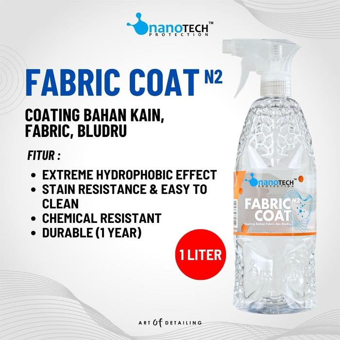 Gambar FABRIC COAT 1L - nanoTECH PROTECTION - FABRIC COATING - COATING BAHAN KAIN FABRIC BLUDRU SUEDE KANVAS - NANO CERAMIC COATING MOBIL - COATING KAIN Car Paint dari nanoTECH PROTECTION Kab. Sukoharjo Tokopedia