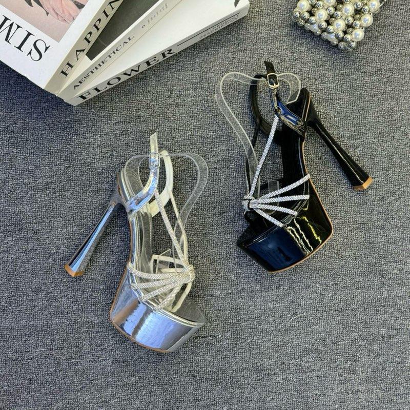 Giày cao gót 15 phân love begins quai xoàn thắt sang chảnh mã 06