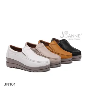 JOANNE Comfy Wedges Sneakers Shoes Wanita JN101 Black