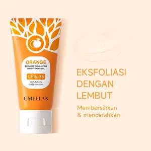 GMEELAN Orange Exfoliating Gel 50g BPOM Pengelupasan Kulit Peeling Eksfoliasi Wajah Cepat & Efektif untuk Pembersih Komedo Exfoliasi