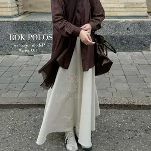 ROK POLOS PANJANG HYGET SUPER PREMIUM / ROK SKIRT POLOS PREMIUM BEST SELLER
