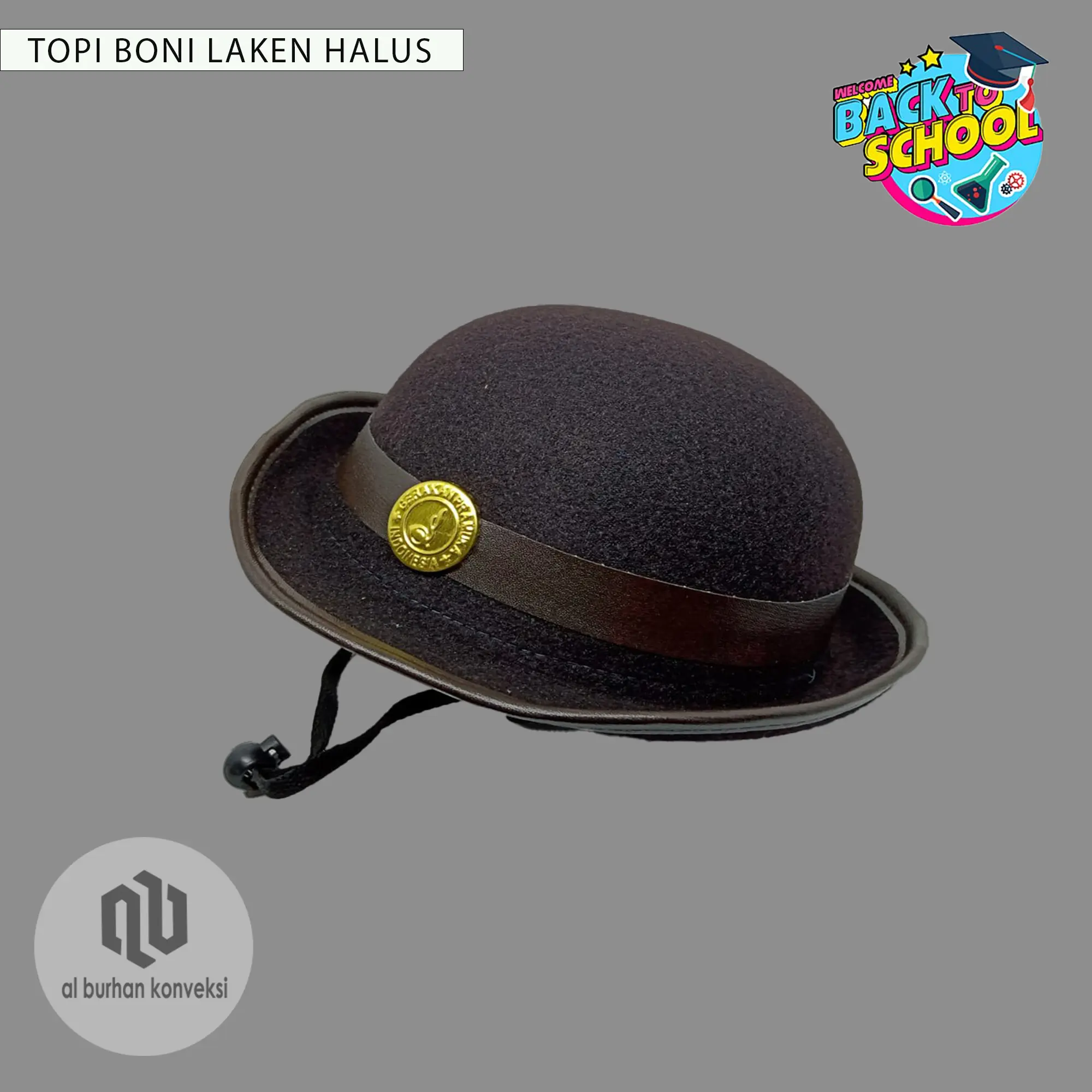 TOPI BONI PRAMUKA  LAKEN HALUS PREMIUM