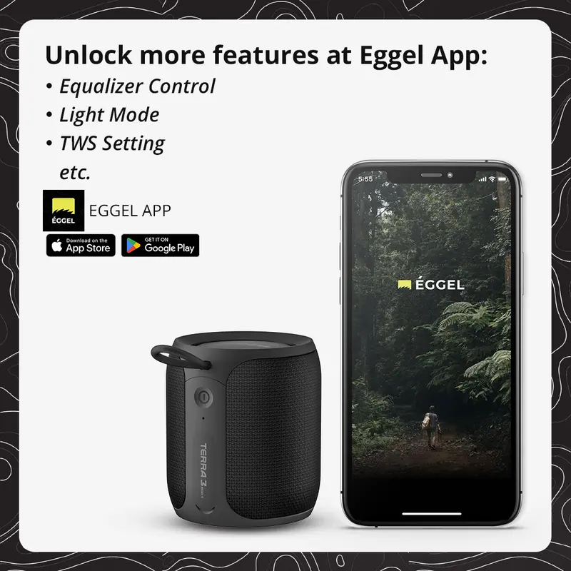 Eggel Terra 3 Mini S 360 Waterproof Portable Bluetooth Speaker 1