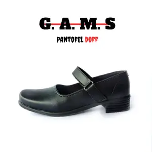 G.A.M.S STORE Sepatu Pantofel Paskibraka Wanita Hitam Doff & Glossy Hak 3cm Sepatu Sekolah ukuran 37-41