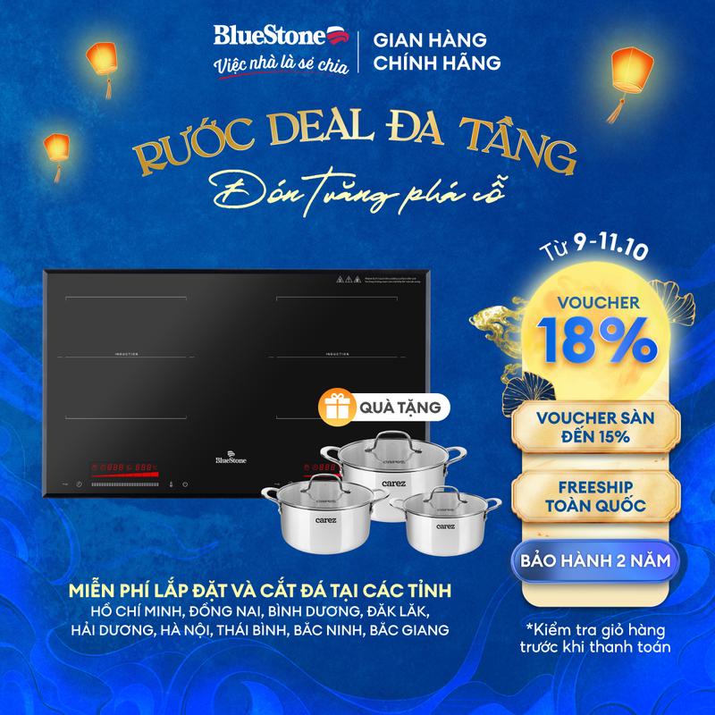 [SALE] Bếp Điện Từ Đôi BlueStone ICB-6920 3400W - Miễn phí lắp đặt, cắt đá